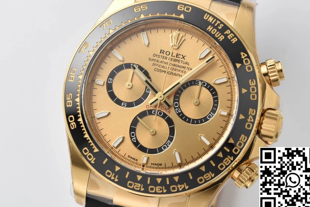 Dial Clean Factory Yellow Rolex Cosmograph Daytona M126518 Black Bezel 1011